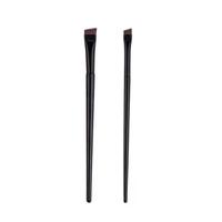 2pcs Ultra Thin Blade Design Eye Makeup Brushes Set, Oblique Head Design Eyebrow Brush & Eyeliner Brush, Professional Makeup ...