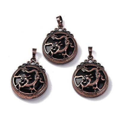 Natural Obsidian Pendants