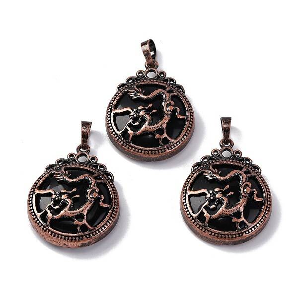 Natural Obsidian Pendants