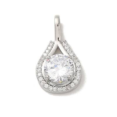 Micro Pave Clear Cubic Zirconia Pendants