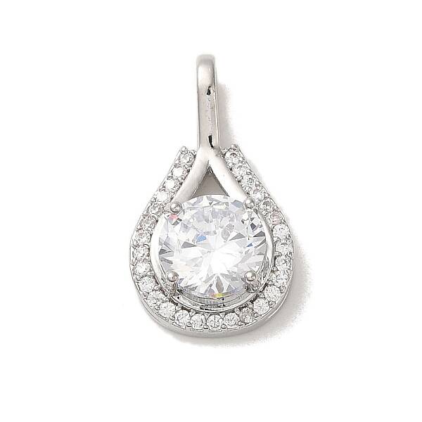 Micro Pave Clear Cubic Zirconia Pendants