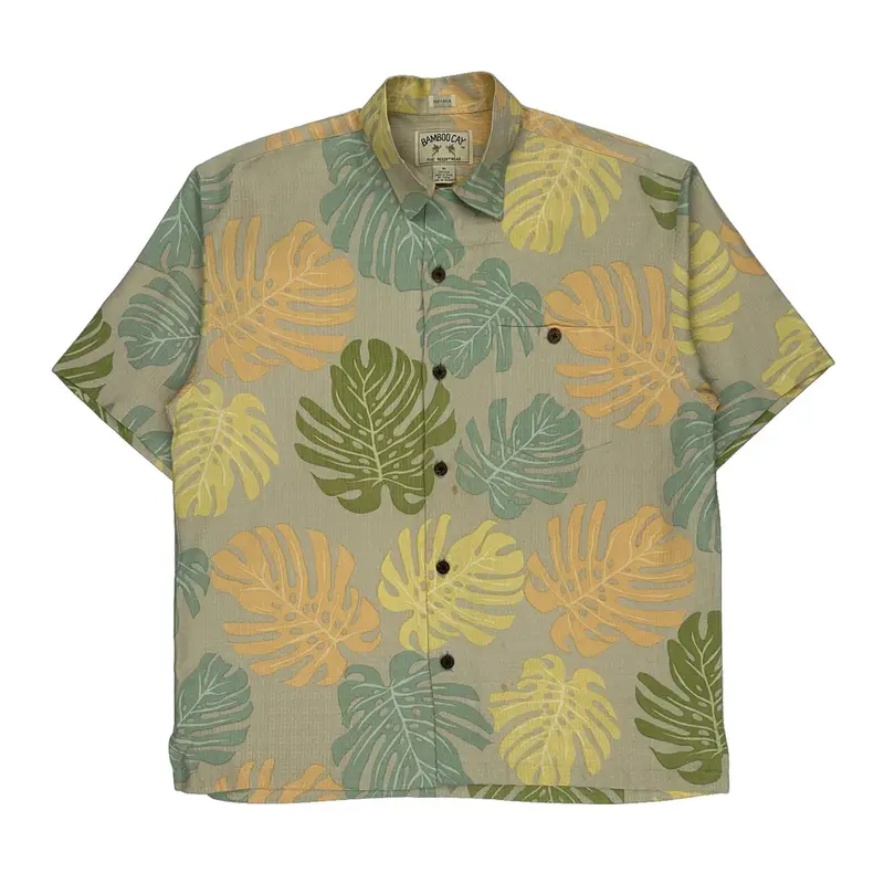 Bamboo Cay Hawaiian Shirt - Medium Multicoloured Silk
