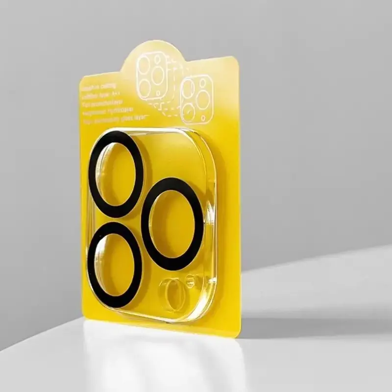 Camera Lens Clear Protective Film Compatible With iPhone 16 15 14 13 12 Series, 1 Count 9D Hardness Tempered Glass Camera Sc...