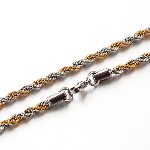 304 Stainless Steel Rope Chain Necklaces