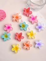 Colorful Flower Shaped Hair Claws (12pcs/set), Cute Hair Claws, Summer Fashionable Hair Accessories for Women & Girls, Minima...