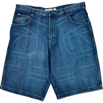 God Body Denim Technology Denim Shorts - 38W 12L - Blue Cotton