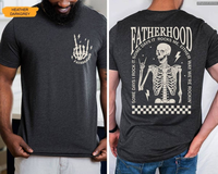 Retro Fatherhood Father's Day Shirt, Skeleton Daddy New Dad T-Shirt, Tee Gift for Husband, Cool Dad Club , Global Trending Ou...