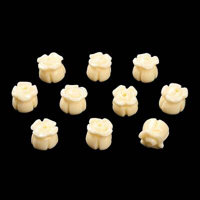Synthetic Coral Dyed Beads