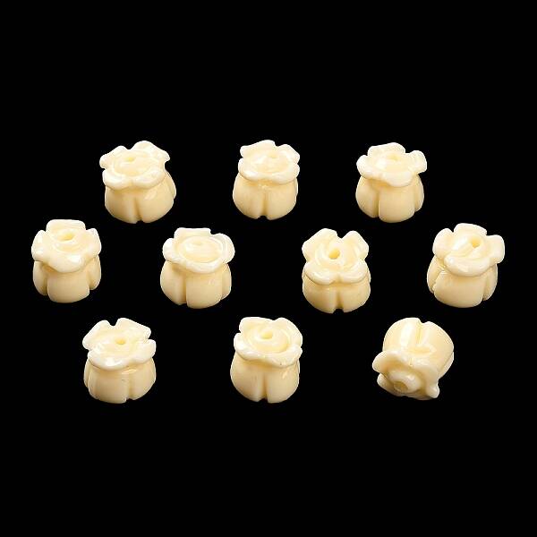 Synthetic Coral Dyed Beads