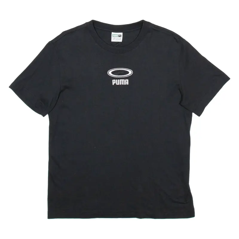 PUMA Womens T-Shirt Black UK 10