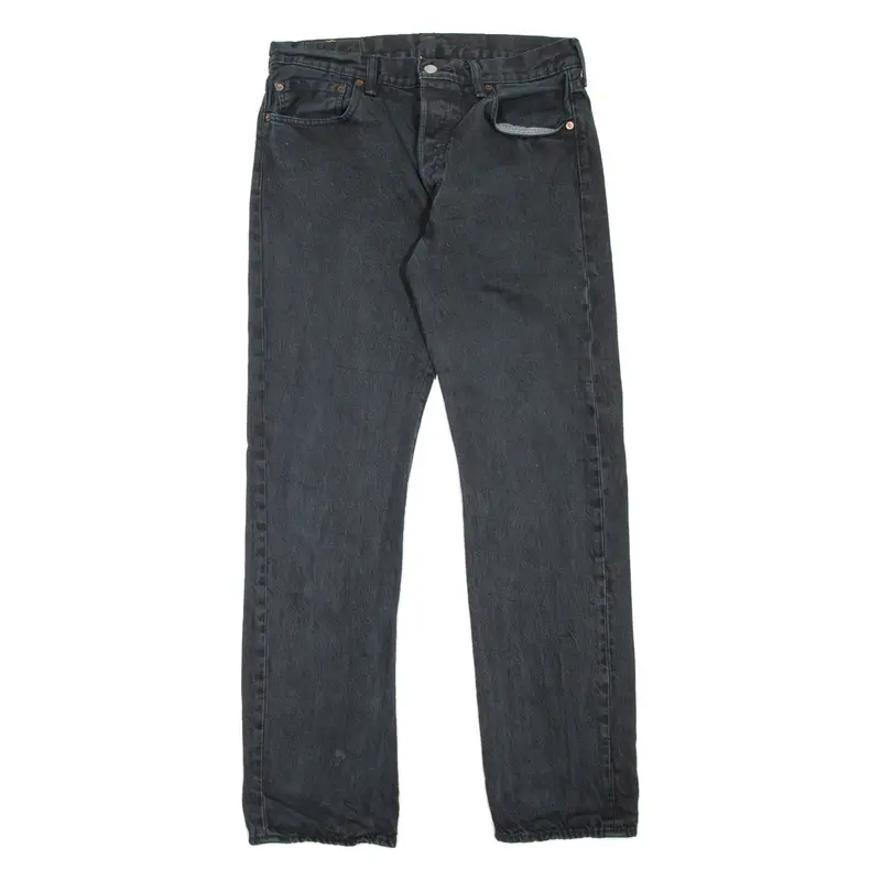 LEVI'S 501 Jeans Mens Black Regular Straight W32 L32