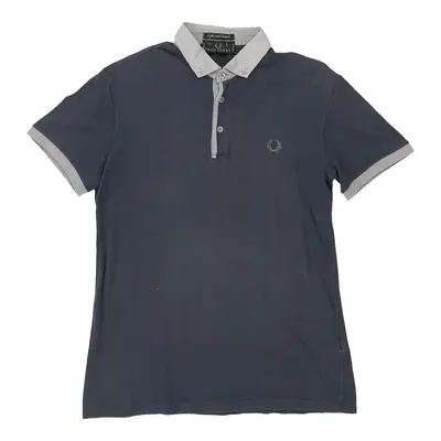 Fred Perry Polo Shirt - Large Blue Cotton