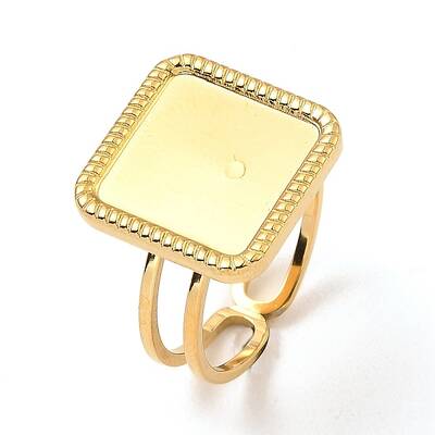 304 Stainless Steel Open Cuff Ring Findings