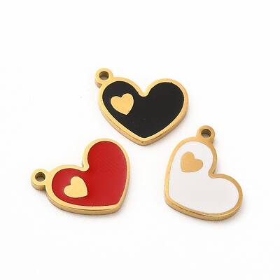 Ion Plating(IP) 304 Stainless Steel Enamel Charms