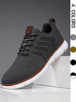 Men's Casual Lace Up Mesh Breathable Lightweight Sneakers, Casual Comfortable Sports Running Shoes, Male All-match Round Toe ...