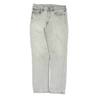 LEVI'S 514 Jeans Mens Grey Regular Straight W34 L34
