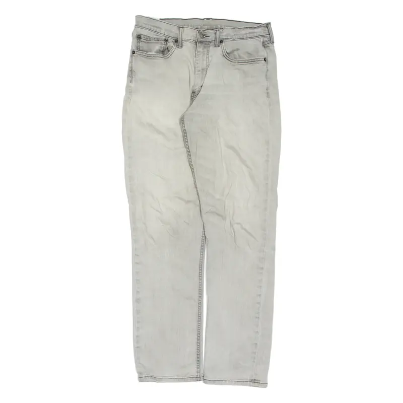 LEVI'S 514 Jeans Mens Grey Regular Straight W34 L34