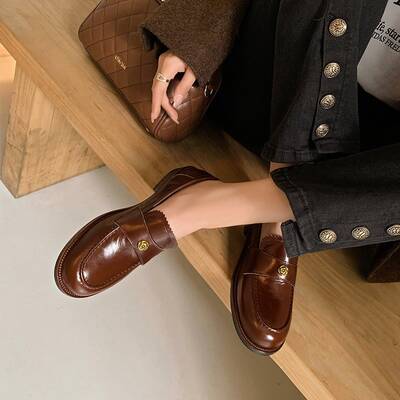 CHIKO Maryam Round Toe Block Heels Loafers Shoes