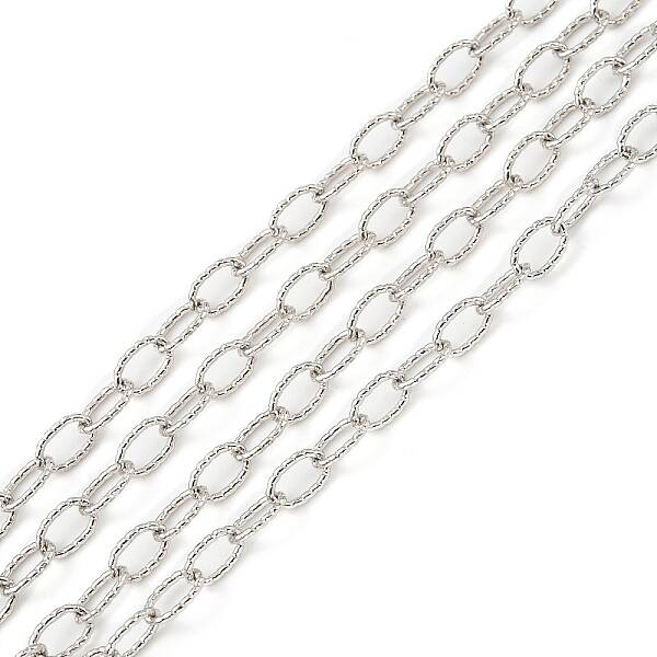 Anti-Tarnish Rhodium Plated 925 Sterling Silver Cable Chains
