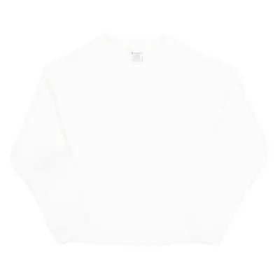 CHAMPION REVERSE WEAVE Womens Sweatshirt White XL