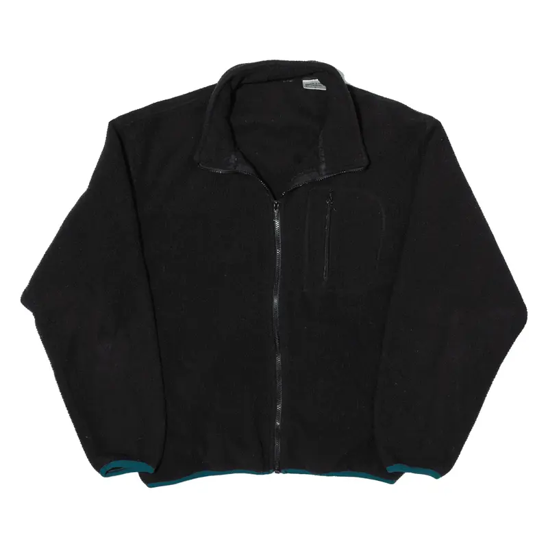 Fleece Jacket Black Mens L
