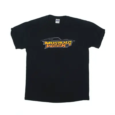 GILDAN Ford Mustang Week June 2014 T-Shirt Black USA Short Sleeve Mens L