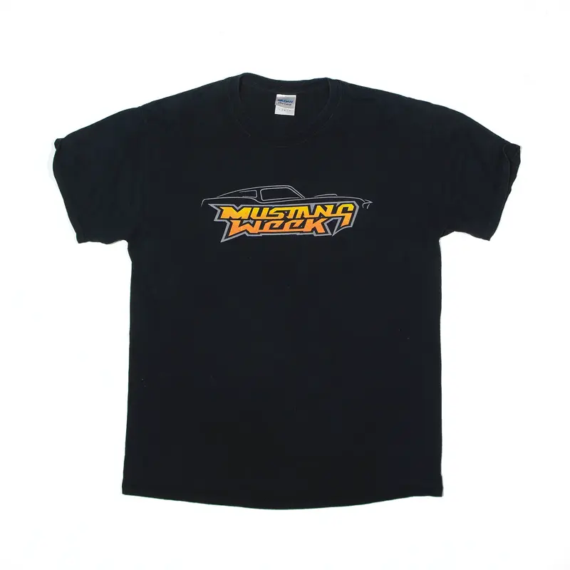 GILDAN Ford Mustang Week June 2014 T-Shirt Black USA Short Sleeve Mens L