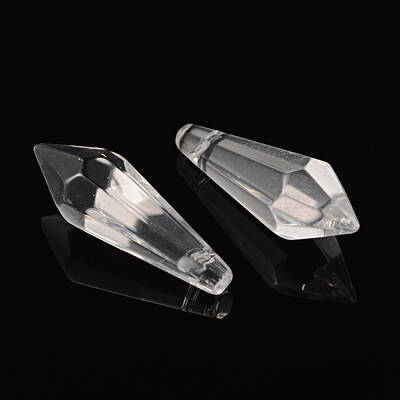 Faceted Glass Pendants