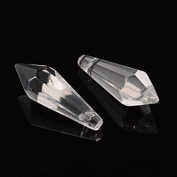 Faceted Glass Pendants