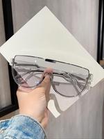 Unisex Simple Style Plain Color Glasses, Trendy Casual Glasses for Everyday Use, Fashion Accessories for Outdoor Activities