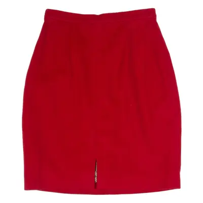 JIGSAW Womens Pencil Skirt Red Short Wool UK 10