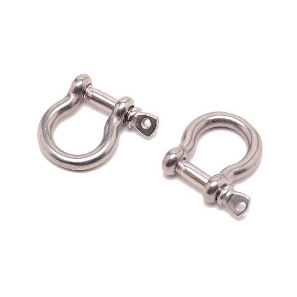 Brass D-Ring Anchor Shackle Clasps