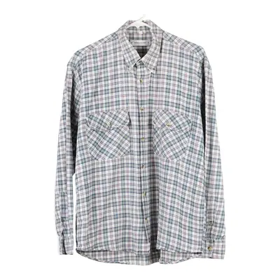 Fred & Steven Checked Flannel Shirt - Large Multicoloured Cotton