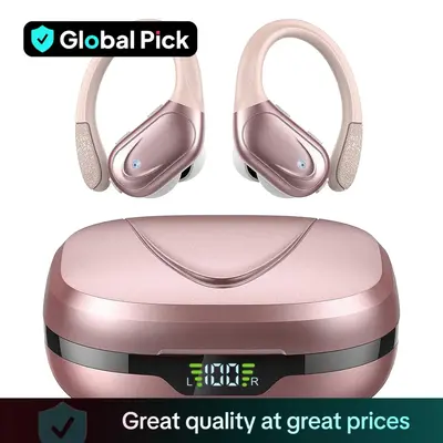 Wireless In-ear Headphones, Audio Stereo Sound BT 5.3 Ear Hook Gaming Headset Earphones, Portable Waterproof Sports Bluetooth...