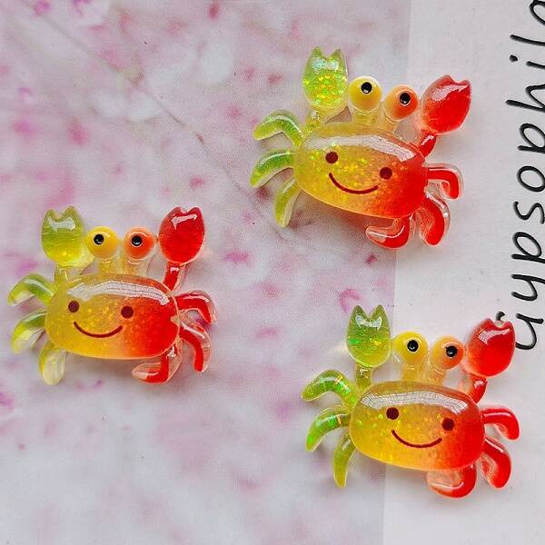 Marine Organism Theme Resin Cabochons