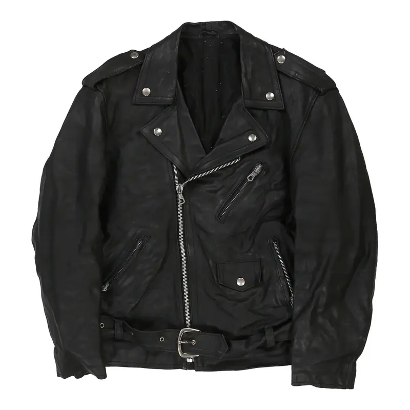 Unbranded Leather Jacket - Large Black Leather