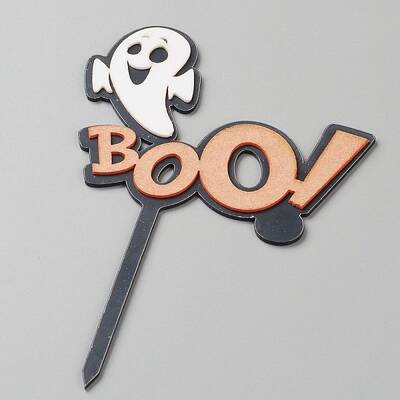 Acrylic Ghost Cake Insert Card Decoration