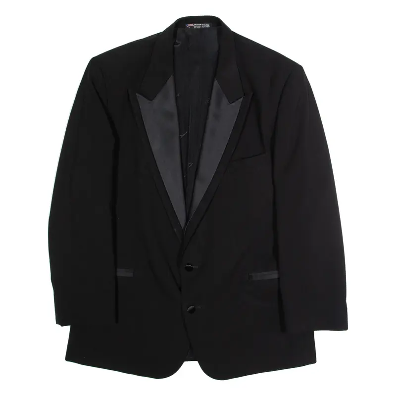 OSCAR DE LA RENTA Mens Blazer Jacket Black XL