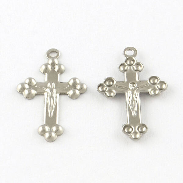 Tarnish Resistant Crucifix Cross 201 Stainless Steel Pendants
