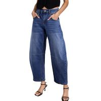 EVALESS Women's Mid Waist Wide Leg Jeans Casual Y2k Baggy Boyfriend Basic Ankle Denim Trouser Pants Barreljeans 2025 Fashion ...