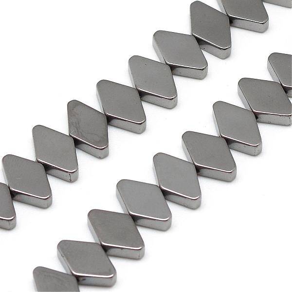 Electroplate Non-magnetic Synthetic Hematite Bead Strands