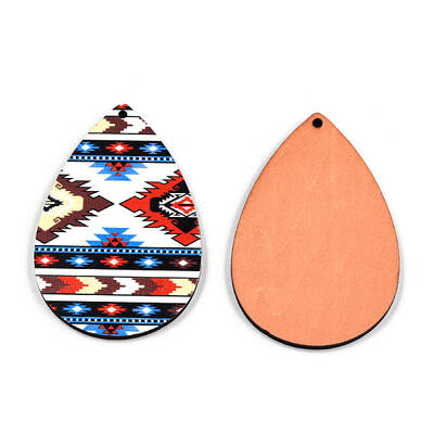Single Face Printed Basswood Big Pendants