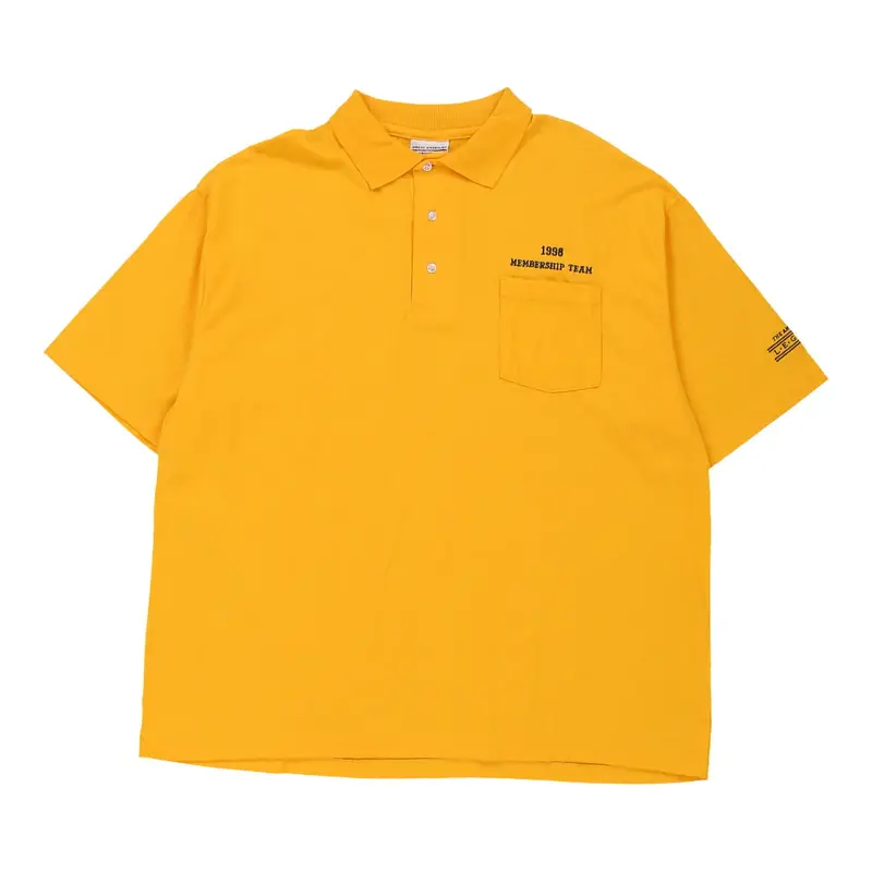 Great American Polo Shirt - 2XL Yellow Cotton