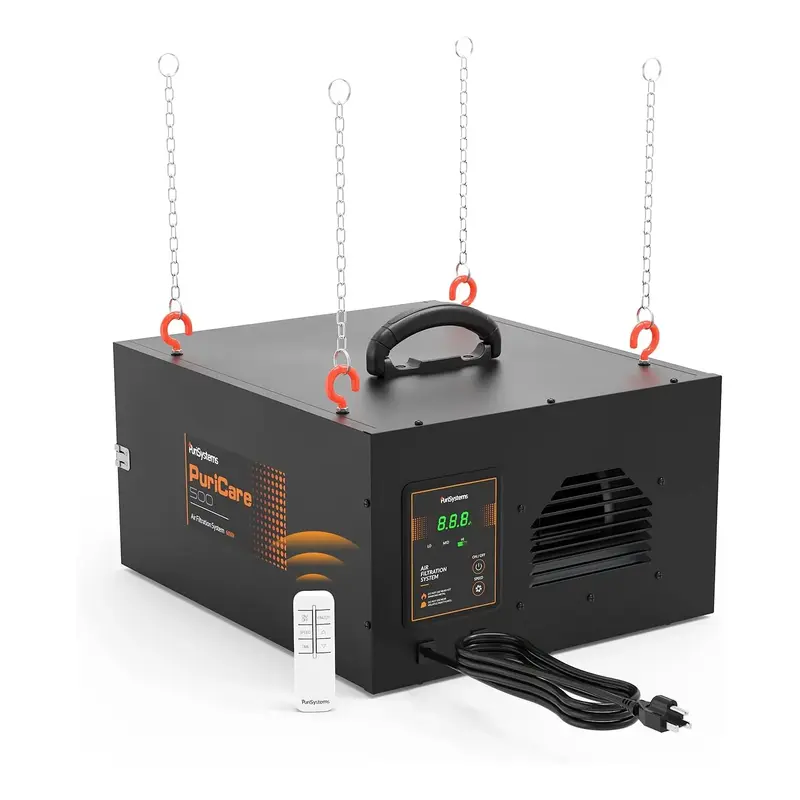AlorAir 3-Speed Remote Shop Air Filtration System | PuriCare 500