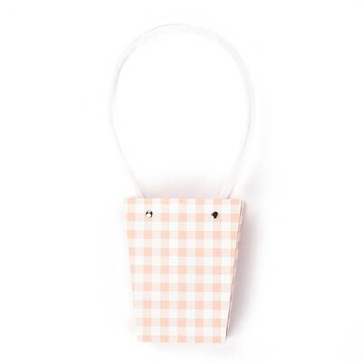 Trapezoid Kraft Paper Portable Bags