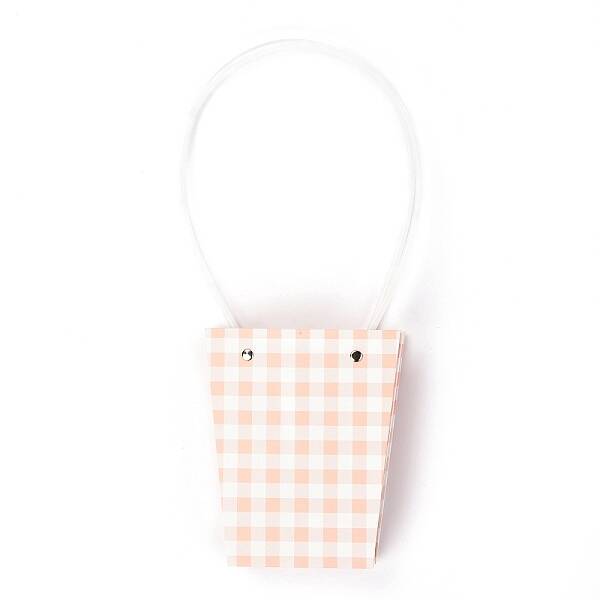 Trapezoid Kraft Paper Portable Bags