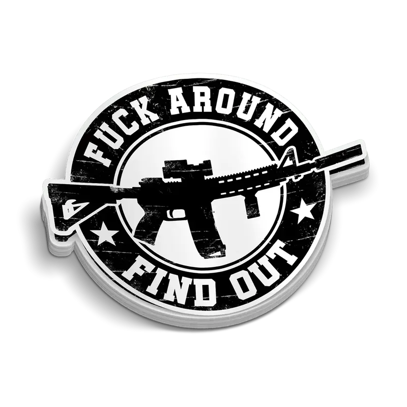 FAFO Round Hard Hat Decal