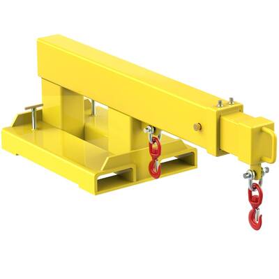 YITAMOTOR® Fork Mounted Telescoping Crane Jib Boom 5500lb Lift Capacity, Manual Telescopes 31in-79in for Warehouse or Factor...