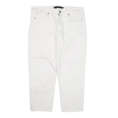 CALVIN KLEIN Jeans White Denim Regular Skinny Womens W34 L25