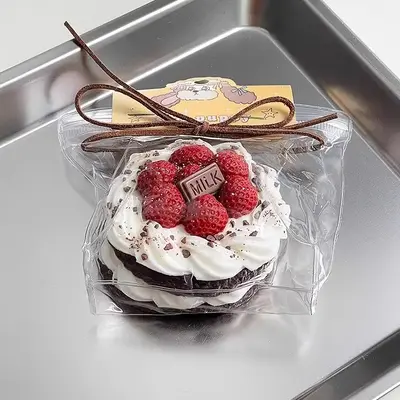 【2025 new model 】Chocolate Raspberry Tower Cake Food-Grade Silicone Slow-Rising Rebound Squishy Fidget Toys for Stress Re...